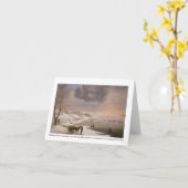 Winterlandschaft mit Brabrand Church[1831] Karte (Gelbe Blume)