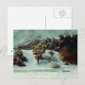 Winterlandschaft mit den Dents du Midi, 1876 Postkarte (Vorne/Hinten)