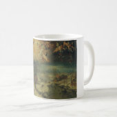 Winterlandschaft mit Dörfern Ansammlung Holz Kaffeetasse (VorderseiteRechts)