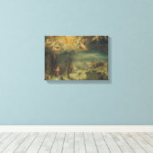 Winterlandschaft mit Dörfern Ansammlung Holz Leinwanddruck (Insitu (Holzboden))