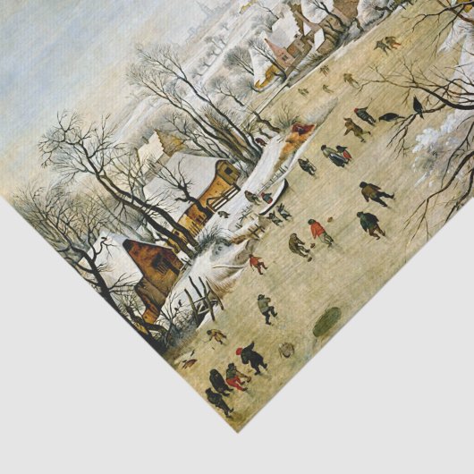 Winterlandschaft mit Eis-Skatern, Entdeckungsreise Seidenpapier (Ausschnitt)