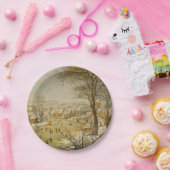 Winterlandschaft mit Eisfallen und Eisfallen Pappteller (Party)