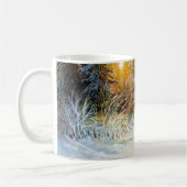 Winterlandschaft mit Fuchs im Niedergang Kaffeetasse (Links)