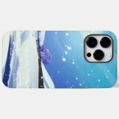 Winterlandschaft mit hellem Vollmond Case-Mate iPhone Hülle (Rückseite (Horizontal))
