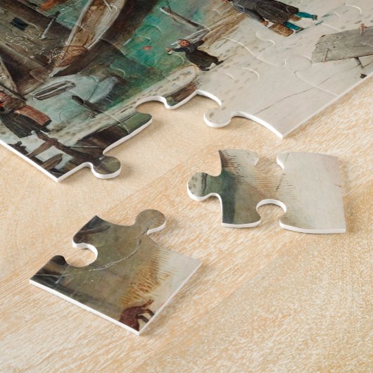 Winterlandschaft mit Ice-Skatern - Avercamp Puzzle (Seite)