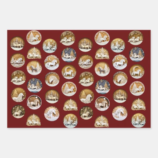 Winterlandschaft mit ISI Geschenkpapier Set (Vorderseite 3)