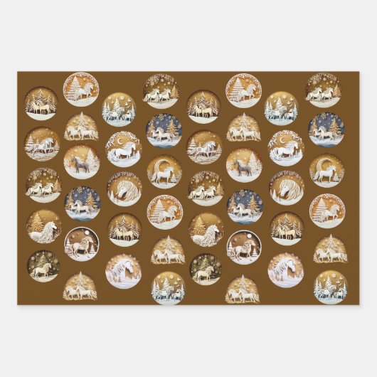 Winterlandschaft mit ISI Geschenkpapier Set (Vorderseite 2)