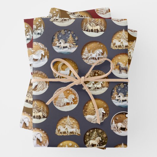 Winterlandschaft mit ISI Geschenkpapier Set (Beispiel)