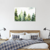 Winterlandschaft mit Kiefern Leinwanddruck (Insitu (Schlafzimmer))
