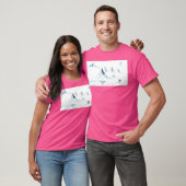 Winterlandschaft mit langen Bergen T-Shirt (Unisex)