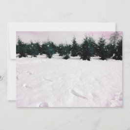 Winterlandschaft mit Lärchen im Schnee Einladung