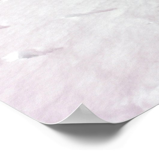 Winterlandschaft mit Lärchen im Schnee Poster (Ecke)