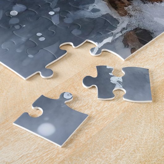Winterlandschaft mit Maus Puzzle (Seite)