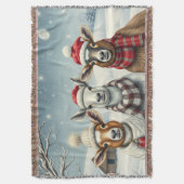 Winterlandschaft mit Schafen und Kabinen Decke (Vorderseite Vertikal)