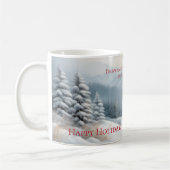 Winterlandschaft mit Schnee Becher Kaffeetasse (Links)