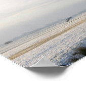 Winterlandschaft mit Schnee und Windmühle in Holla Poster (Ecke)
