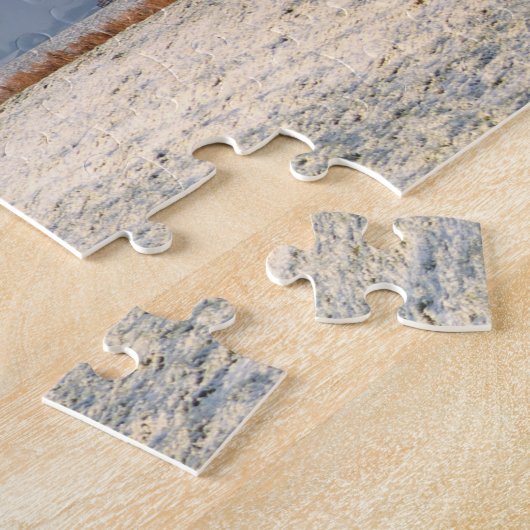 Winterlandschaft mit Schnee und Windmühle in Holla Puzzle (Seite)