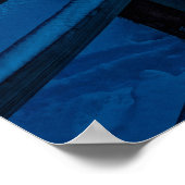 Winterlandschaft mit schneebedecktem Pinienwald Poster (Ecke)