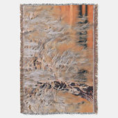 Winterlandschaft mit schneebedeckten Bäumen Aquare Decke (Vorderseite Vertikal)