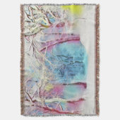 Winterlandschaft mit schneebedeckten Bäumen Aquare Decke (Vorderseite Vertikal)