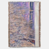 Winterlandschaft mit schneebedeckten Bäumen Aquare Decke (Vorderseite Vertikal)
