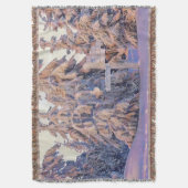 Winterlandschaft mit schneebedeckten Bäumen Aquare Decke (Vorderseite Vertikal)