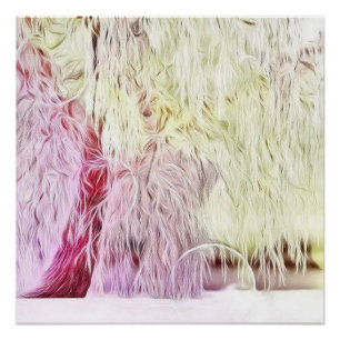 Winterlandschaft mit schneebedeckten Bäumen Aquare Poster