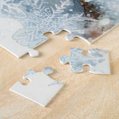 Winterlandschaft mit Schüssel Puzzle (Seite)