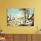 Winterlandschaft mit Skater und Vogelfalle Leinwanddruck (Insitu (Wohnzimmer))