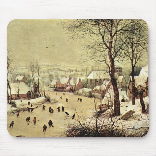 Winterlandschaft mit Skatern durch Pieter Bruegel Mousepad (Vorne)