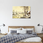 Winterlandschaft mit Skatern Leinwanddruck (Insitu (Schlafzimmer))