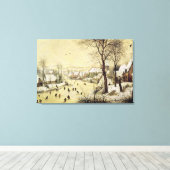 Winterlandschaft mit Skatern Leinwanddruck (Insitu (Holzboden))