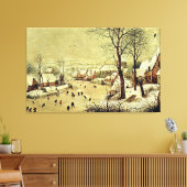 Winterlandschaft mit Skatern und Vogelfalle (1565) Leinwanddruck (Insitu (Wohnzimmer))