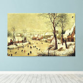 Winterlandschaft mit Skatern und Vogelfalle (1565) Leinwanddruck (Insitu (Holzboden))