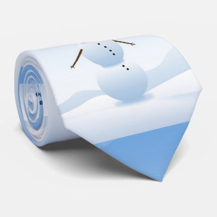 Winterlandschaft mit Snowman "let it Snow" Krawatt Krawatte