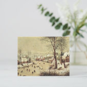 Winterlandschaft mit Vogelfalle - 1565 Postkarte (Stehend Vorderseite)
