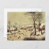 Winterlandschaft mit Vogelfalle - 1565 Postkarte (Vorne/Hinten)