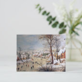Winterlandschaft mit Vogelfalle, 1601 Postkarte (Stehend Vorderseite)