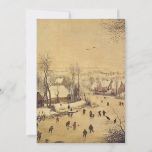 Winterlandschaft mit Vogelfalle von Pieter Brueghe Einladung