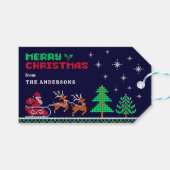 Winterlandschaft mit Weihnachten Geschenkanhänger (Vorderseite (Horizontal))