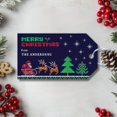 Winterlandschaft mit Weihnachten Geschenkanhänger