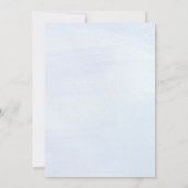 Winterlandschaft mit Weihnachtsbäumen Feier Einladung (Rückseite)