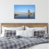 Winterlandschaft mit Windmühle und Eis Leinwanddruck (Insitu (Schlafzimmer))
