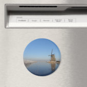 Winterlandschaft mit Windmühle und Eis Magnet (In Situ (Geschirrspüler))