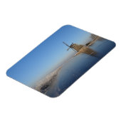 Winterlandschaft mit Windmühle und Eis Magnet (Linke Seite)