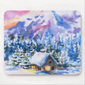 Winterlandschaft Mousepad (Vorne)