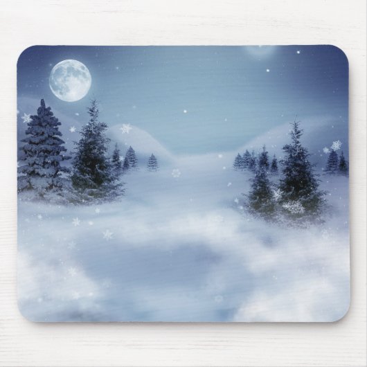Winterlandschaft Mousepad (Vorne)