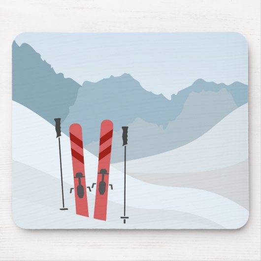 Winterlandschaft Mousepad (Vorne)