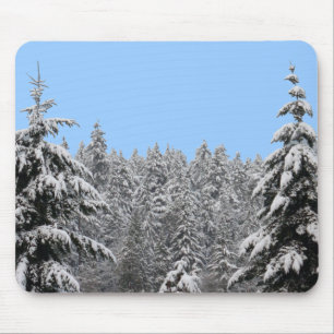 Winterlandschaft Mousepad Schneewaldgeschenke