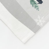 Winterlandschaft: Nachtdorf-Feiern. Fleecedecke (Ecke)